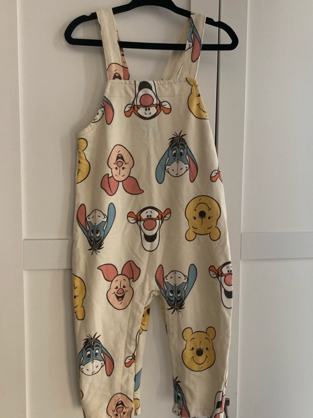 Disney Cream Winnie the Pooh & Friends Print Overalls